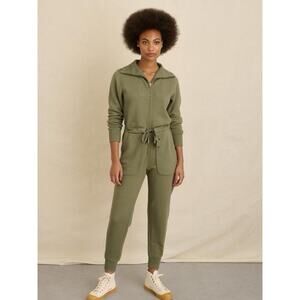 Alex Mill Crosby Sweatshirt Fleece Jumpsuit Lounge One Piece Minimalist Size XS